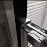 Душевая дверь Veconi Premium Trento PTD-30CH, 1300х2000, хром, стекло прозрачное