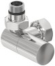 Вентиль 3D левый цилиндр (G 1/2" НР х G 3/4" НГ)