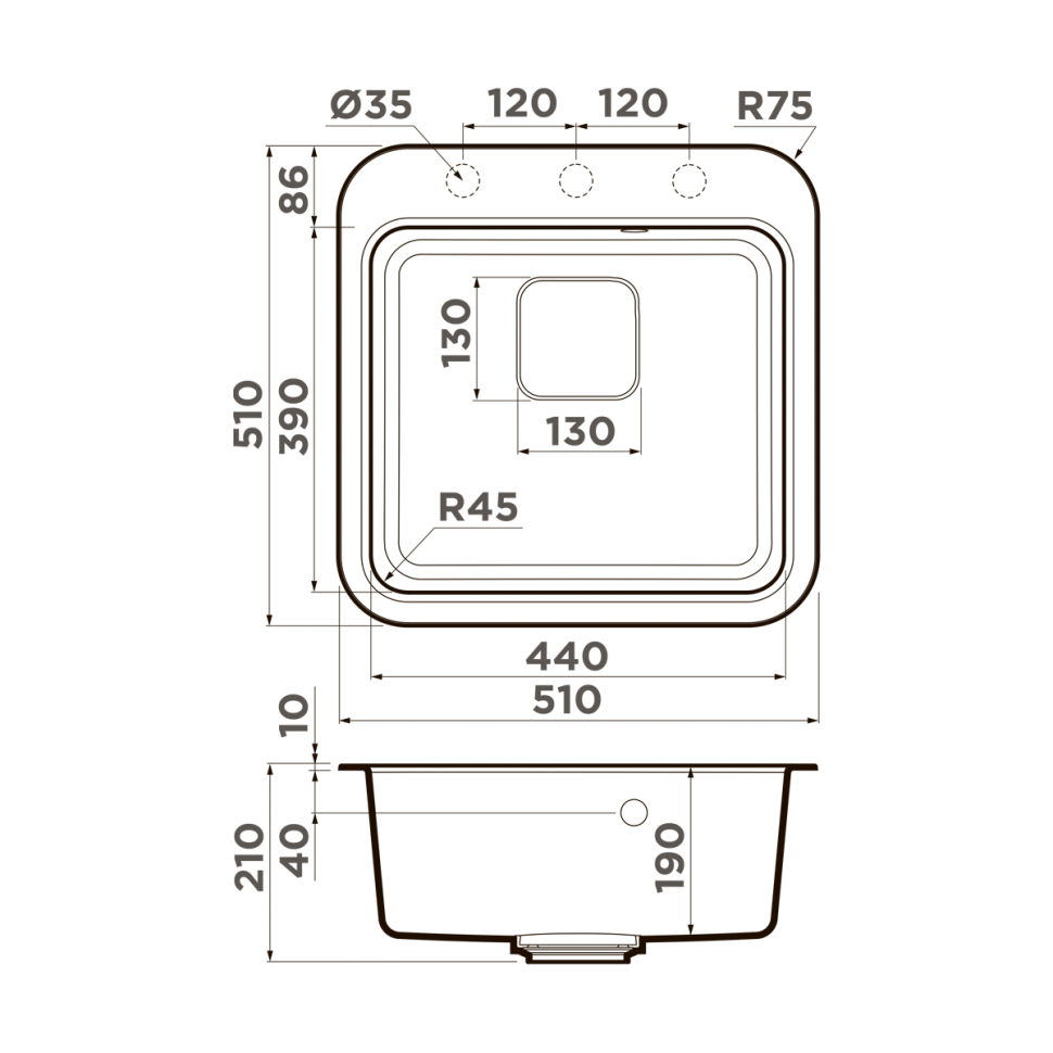 Кухонная мойка Omoikiri Tasogare 51-SA Artgranit/бежевый