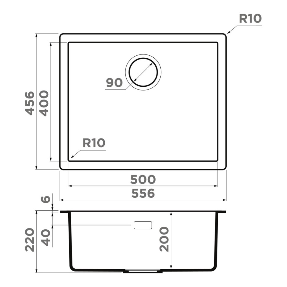 Кухонная мойка Omoikiri Yamakawa 55-U/I-CN Artceramic/canyon
