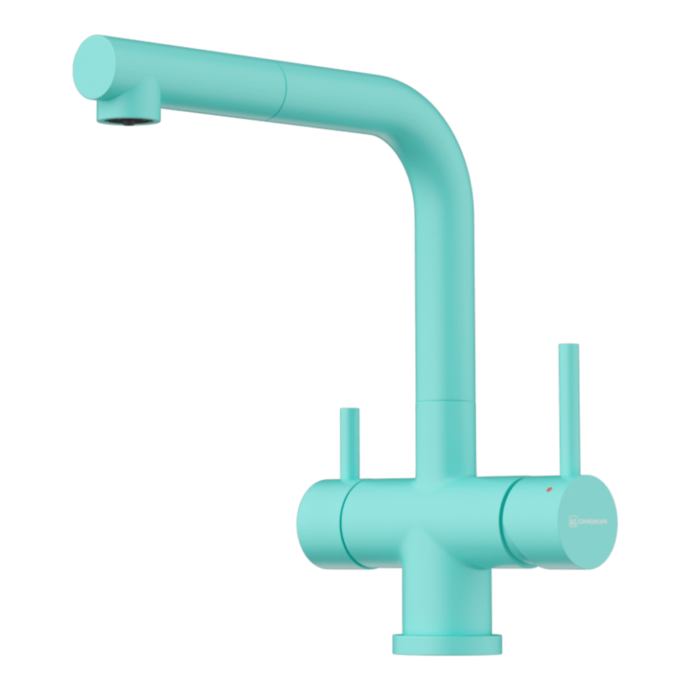 Смеситель для кухни Omoikiri Takamatsu-S-AZ латунь/azur blue