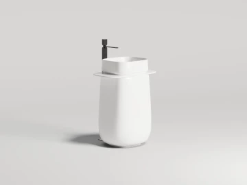 Раковина напольная ORIENTE TOTEM в цвете по RAL 700х490х900 S-Sense Глянцевое