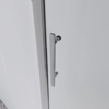 Душевая дверь Veconi Evo 100 CH, 1600x1950, хром, стекло прозрачное