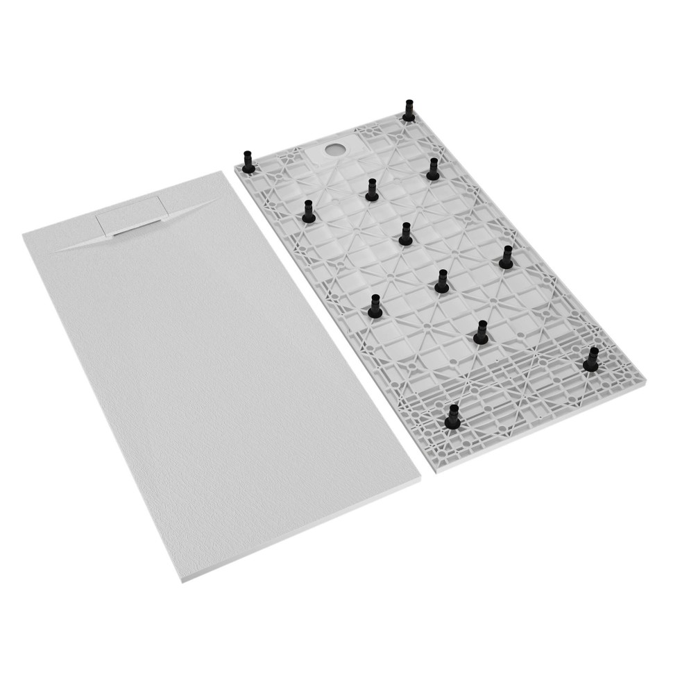 Душевой поддон прямоугольный RGW TUS-W Белый (800x1000)