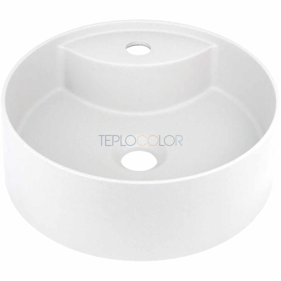 Гранитная раковина, на столешницу, с бортиком для смесителя