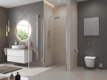 Душевая дверь BelBagno UNO-B-1-80-C-Cr
