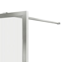 Душевая перегородка Волк-Ин (Walk-In) VSW-1HP100FLBN, 1000*2000, брашированный никель, стекло рифленое