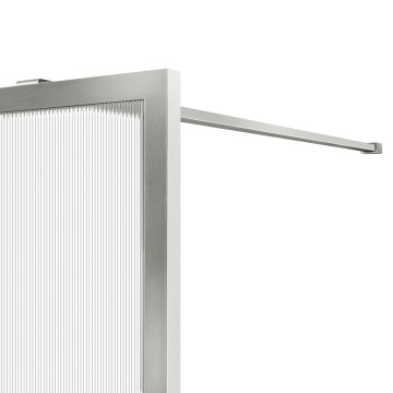 Душевая перегородка Волк-Ин (Walk-In) VSW-1HP100FLBN, 1000*2000, брашированный никель, стекло рифленое
