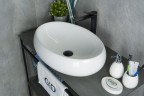 Раковина Gid N9030a 51114 накладная белая 60x41x15