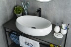 Раковина Gid N9030a 51114 накладная белая 60x41x15