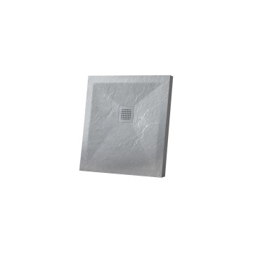 Поддон для душа из искусственного камня VST-4SR1010G, 1000*1000*25, серый