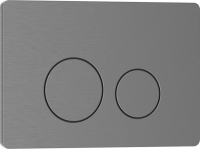 Кнопка смыва IBERICA BLANCA INOX-О нержавеющая сталь, вороненая сталь (IB.B081.008.000)