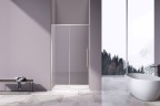 Душевая дверь Слим-Н (Slim-N) VDS-4SN130CLBN, 1300, брашированный никель, стекло прозрачное,