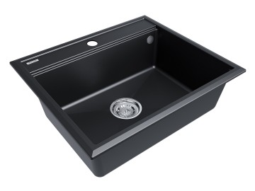 Мойка STEPIA 60, IT-GRANIT, PM115951-BLM, черный металлик, 590х510, Paulmark