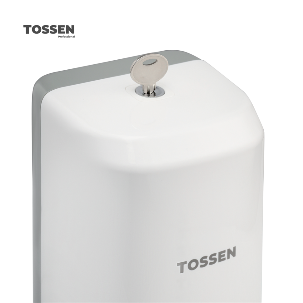 TOSSEN MN-7220 PW - механический дозатор жидкого мыла (коллекция «Классический белый»)