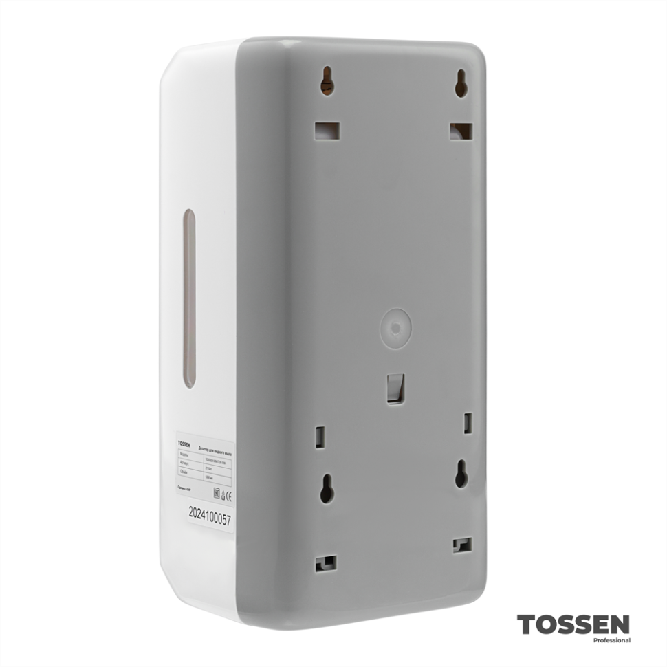 TOSSEN MN-7220 PW - механический дозатор жидкого мыла (коллекция «Классический белый»)