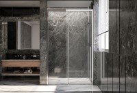 Душевая дверь Veconi Premium Trento PTD-30CH, 1400х2000, хром, стекло прозрачное