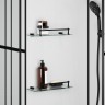 Душевая кабина Niagara Standart ST100/15QR/KL/BKT (100х100х225) низкий поддон(15см),черный,стекло прозрачное,3 места