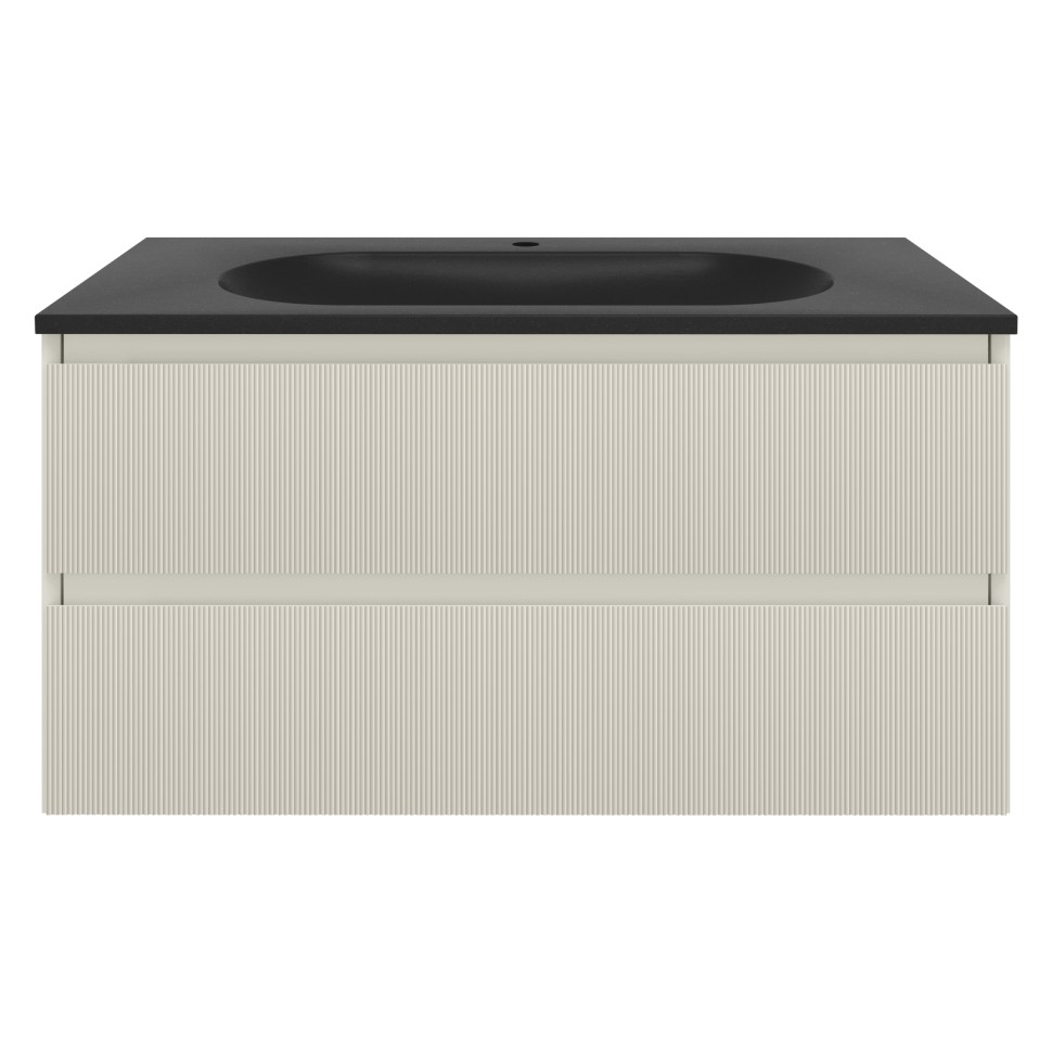 База под раковину Welle 1000 подвесная, 2 выкатных ящика soft-close, M.Beige