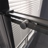 Душевой угол Veconi Premium Trento PTC-SP-40GR, 1400х900x2000, брашированный графит, стекло прозрачное