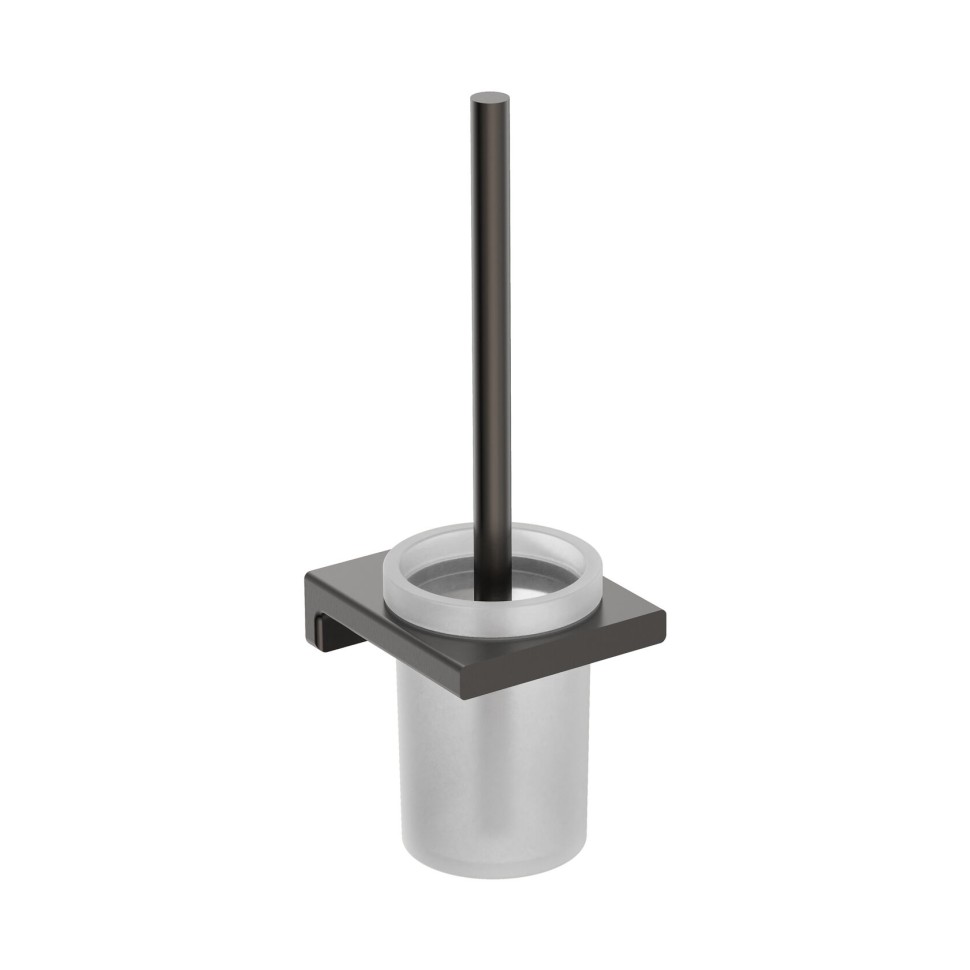 AQM7313GM Tivoli Туалетный ершик настенный, матовое стекло, металл