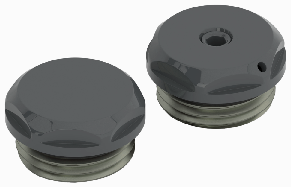 Спускной клапан с заглушкой d 25 мм (G 1/2" НР)