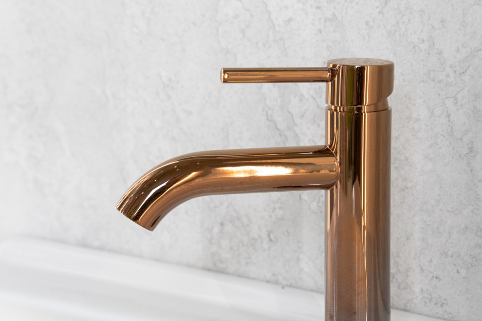 Смеситель ABBER Wasser Kreis AF8110RG для раковины, розовое золото