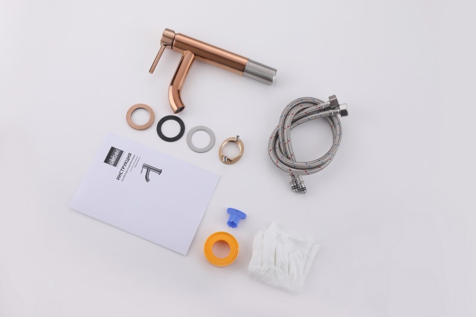 Смеситель ABBER Wasser Kreis AF8110RG для раковины, розовое золото