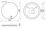 Зеркало для ванной комнаты SANCOS Sfera D600 c подсветкой , арт. SF600