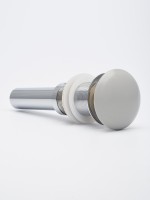 AQM7002-0MFG Донный клапан без перелива, керамическая накладка, цвет светло-серый матовый