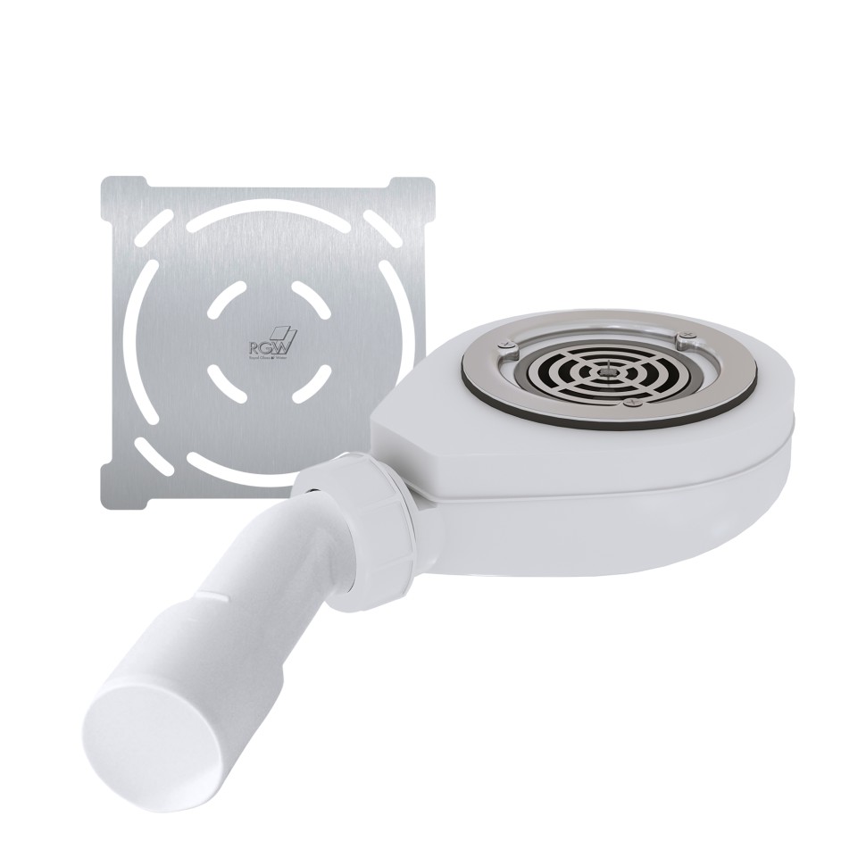 Сифон для поддонов с переходником RGW S-016 хром к поддону ST