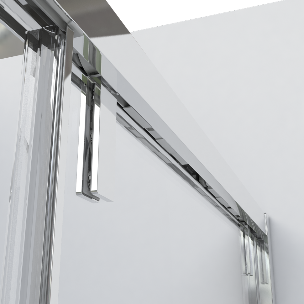 Душевая дверь Lugano VDS-1L120CGB-1, 1200, черный, стекло тонированное
