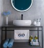 Раковина Gid N9030b 51115 накладная белая 48x34x15