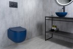 Раковина Gid 9081bum 53401 накладная синяя матовая 36x36x14