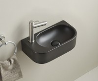 Раковина Gid Bm9274R 62204R подвесная черная матовая 40x21.5x12