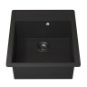Кухонная мойка кварцевая Uperwood Quartz Premium UPD-07-04, прямоугольная, черная