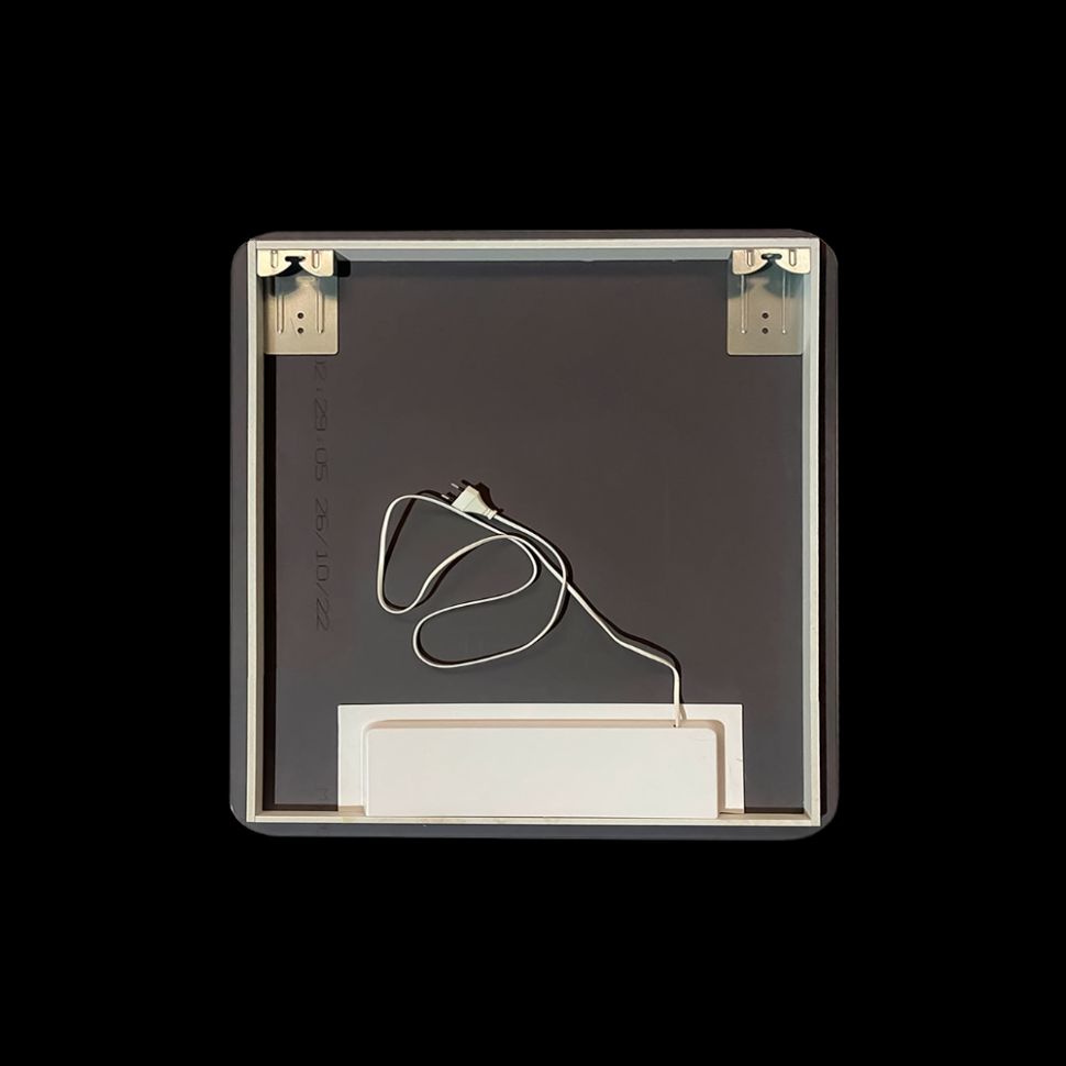 Зеркало LED VLM-3BE7007-2 700х700 c сенсорным выключателем и диммером, антизапотевание