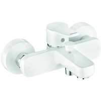 Смеситель для ванны, для душа Kludi Pure&amp;Easy белый/хром 376819165