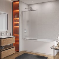 Душевая шторка на ванну CEZARES SLIDER-VF-11-90/150-P-Cr