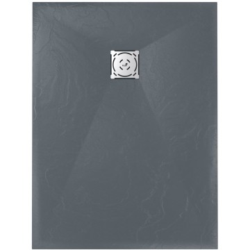Душевой поддон RGW 90х100х2,5 см ST-0109G Графит, Прямоуг Ø90 Каменный (16152910-02)