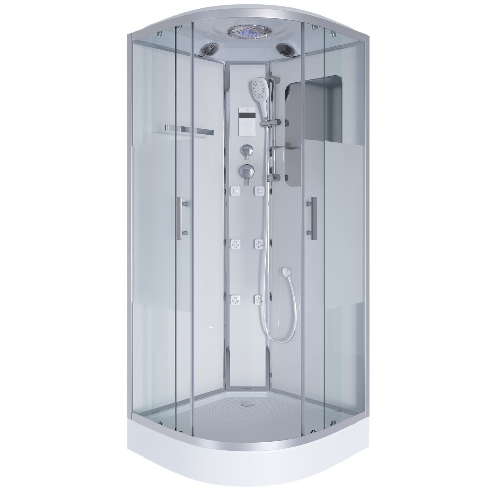 Душевая кабина Niagara Ultra NG-3012-01 (120х120х220) низкий поддон(16см),стекло матовое,4 места
