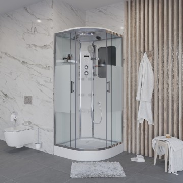 Душевая кабина Niagara Ultra NG-3012-01 (120х120х220) низкий поддон(16см),стекло матовое,4 места