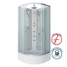 Душевая кабина Niagara Classic NG-3302-14BKTG (100х100х210) средний поддон(26см),стекло матовое,4 места