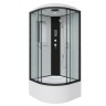 Душевая кабина Niagara Classic NG-6707-14P (80х80х215) высокий поддон(40см),черный,стекло прозрачное,4 места