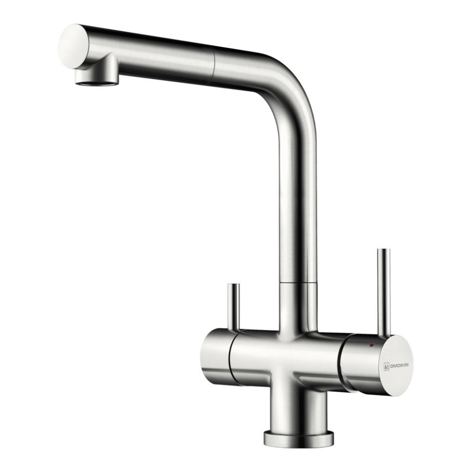 Смеситель для кухни Omoikiri Takamatsu-S-BN латунь/нержавеющая сталь