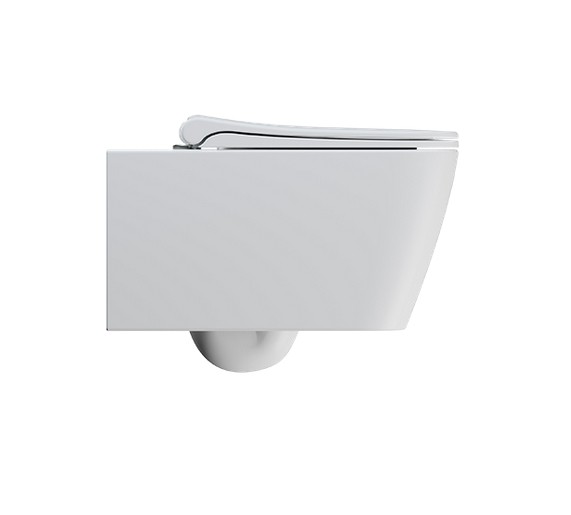 Сиденье с крышкой для унитаза GSI NUBES MS96C09 c Soft Close, белое матовое