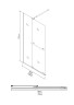 Душевая перегородка Niagara Nova NG-671-10BLACK (100х200) черный матовый,раздвижная,стекло прозрачное,1 место