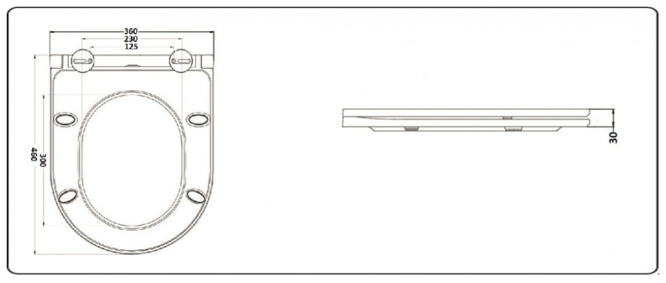 Унитаз напольный Ceramalux с сиденьем и бачком K2176-1 цвет белый