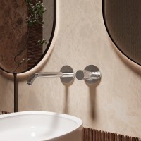 Смеситель для раковины Аура (Aura) VBFW-6AU1CH встраиваемый, хром