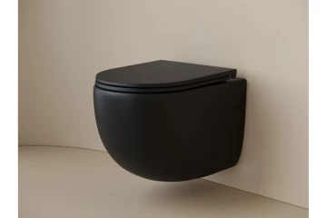 Подвесной унитаз UP безободковый, смыв торнадо CN4007MB